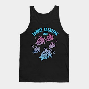 Family Beach Vacation 2022 - Sea turtle Ocean Tank Top